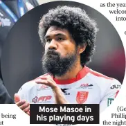  ??  ?? Mose Masoe in his playing days