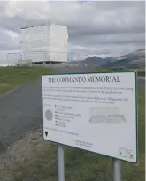  ?? Photos Photograph: Iain Ferguson, alba. ?? Sheeting surrounds the Commando Memorial so that cleaning of the bronze statue can take place.