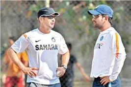  ?? File Photo ?? Gary Kristen with Mahendra Singh Dhoni