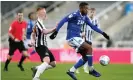  ??  ?? Despite Scott Wilson’s late equaliser, Macclesfie­ld lost on penalties to Newcastle’s under-21 side. Photograph: Jan Kruger/Getty Images