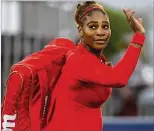  ?? GETTY IMAGES ?? Serena Williams departs after losing to Johanna Konta of Great Britain at the Mubadala Silicon Valley Classic in San Jose on July 31.