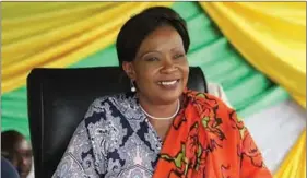  ??  ?? First Lady Auxillia Mnangagwa