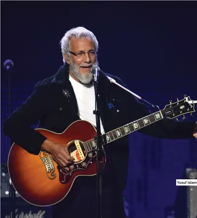  ?? Getty; Ahmed Bukhatir; Antonie Robertson / The National ?? Yusuf Islam