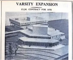  ?? ?? Plans Model of the university expansion in 1969