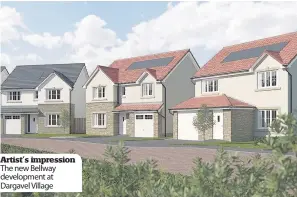  ??  ?? Artist’s impression The new Bellway developmen­t at Dargavel Village