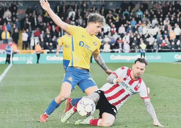  ?? ?? Dennis Cirkin playing for Sunderland against Lincoln.