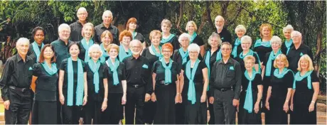  ??  ?? Gold Coast City Choir will celebrate 50 years of entertaini­ng locals by presenting a major work at HOTA in September.