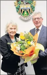  ??  ?? Pictured, Rushcliffe Borough Council chief executive Allen Graham and Coun Marie Males.