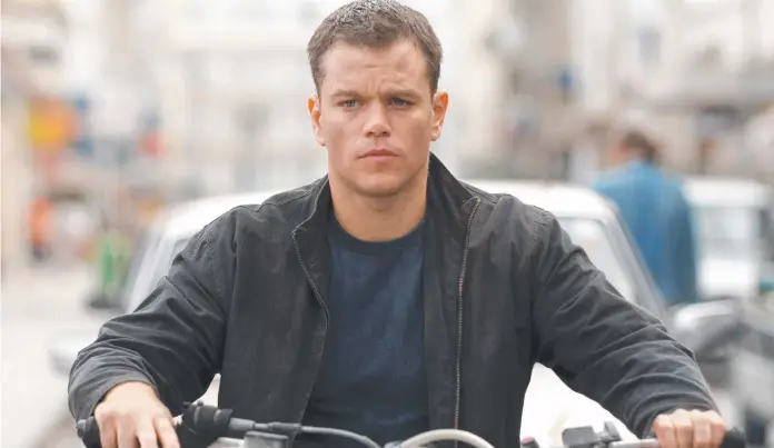  ?? ?? Matt Damon returns as the trained assassin Jason Bourne for the latest showdown in The Bourne Ultimatum.