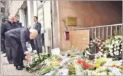  ?? PTI PHOTO ?? Prime Minister Narendra Modi pays homage to the victims of the terror attack in Brussels, Belgium, on Wednesday.