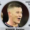  ??  ?? WINNER: Barkley