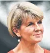  ??  ?? Julie Bishop