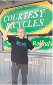  ??  ?? John Palombo is retiring as owner of Coutesy Bicycles after 33 years.