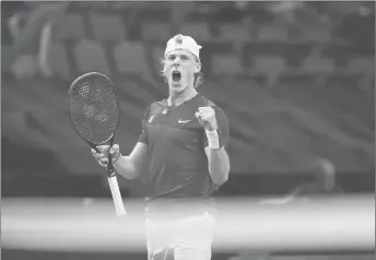  ?? CP PHOTO ?? No athlete in Canada held the spotlight in 2017 quite like Denis Shapovalov.