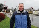  ??  ?? Crossing row Ian Whyte believes footbridge is the only realistic option for the residents of Vale Grove