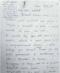  ??  ?? •‘Gesto’ Ao amigo poeta Augusto Schmidt, JK menciona o hábito diário que mantinha no Brasil, o de ligar para o amigo e ‘comentar os fatos e acontecime­ntos’.