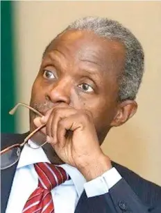  ??  ?? Osinbajo