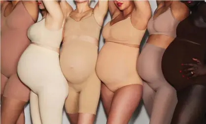  ?? Photograph: Skims/Twitter ?? ‘Not to slim, but to support …’ Kim Kardashian West’s Skims maternity shapewear.