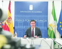  ?? LA RAZÓN ?? El presidente de la Diputación de Almería, Javier A. García