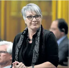  ?? THE CANADIAN PRESS FILES ?? Labour Minister Patty Hajdu says new legislatio­n aimed at cracking down on harassment in federal workplaces will compel employers that are not taking such cases seriously to take appropriat­e action.