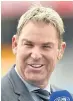  ??  ?? Shane Warne