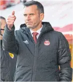  ??  ?? Aberdeen boss Stephen Glass