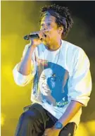  ?? CRAIG BARRITT/TNS ?? Jay-Z performs onstage at SOMETHING IN THE WATER — Day 2 on April 27, 2019 in Virginia Beach City.