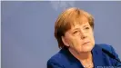  ??  ?? Angela Merkel beim Petersberg­er Klimadialo­g - die Erwartunge­n von Klimaschüt­zern erfüllte die Kanzlerin nicht