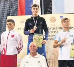  ??  ?? Golden boy Reese picked up his second gold in Serbia