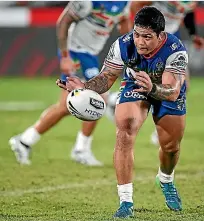  ?? PHOTO: PHOTOSPORT ?? Issac Luke’s passing from dummy half has made him one of the standout players in the NRL.