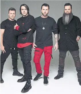  ?? ?? Three Days Grace is donating $1 from each ticket sold for its current U.S. tour to help the citizens of Mayfield, Ky., which was devastated by an E4 tornado on Dec. 10.