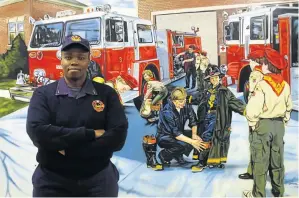  ?? / KABELO MOKOENA ?? Priscilla Dabane is the commander of Kibler Park fire station in Johannesbu­rg south.