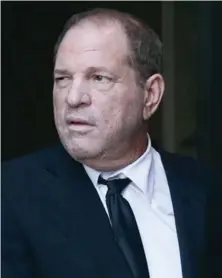  ?? FUENTE EXTERNA ?? El caso de Harvey Weinstein está en los tribunales. Podría pasar hasta 28 años en prisión si es hallado culpable.