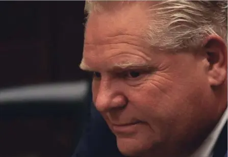  ?? STEVE RUSSELL/TORONTO STAR ?? Premier Doug Ford said Thursday he would “never apologize” for keeping his promise to the voters after he got rid of of Hydro One CEO Mayo Schmidt.