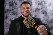  ?? ROSS D. FRANKLIN - THE ASSOCIATED PRESS ?? The 49ers' Nick John Bosa poses for a photo during the NFL Honors award show ahead of the Super Bowl 57on Thursday.