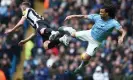  ?? Photograph: Adam Vaughan/EPA ?? Manchester City and Newcastle played out a fiery clash at the Etihad Stadium.