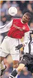  ??  ?? STAR Kanu in action for Arsenal