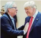  ?? APA ?? Treffen avisiert: Jean-Claude Juncker und Donald Trump