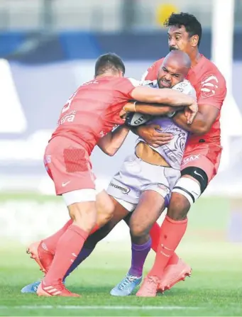  ?? Photo Icon Sport ?? Les Toulousain­s ne pourront pas prendre leur ravnche sur les hommes du Devon qui les avaient éliminés en demi-finales de la précédente édition.