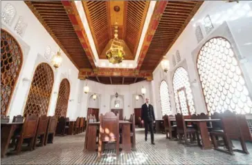  ?? FADEL SENNA/AFP ?? The al-Qarawyyin Library is nestled in a labyrinth of streets in the heart of Morocco’s ancient city of Fez and is the world’s oldest working library.