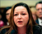  ?? ASSOCIATED PRESS ?? IN THIS FEB. 3, 2016, file photo, Flint, Mich. resident LeeAnne Walters testifies on Capitol Hill in Washington.