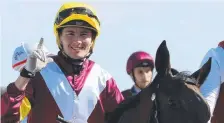  ?? Picture: MIKE BATTERHAM ?? Jockey Michael Hellyer (pictured on Reindeer Moon) steered Didn’t Mention It to the win on Saturday.