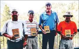  ?? Photo contribute­d ?? Twin Lakes Senior Men’s Open winners are from left: Cliff Clinton, Don Minto, Thad Elder and Gerry Nimchuk.