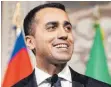  ?? FOTO: DPA ?? Luigi Di Maio, Vorsitzend­er der Fünf-Sterne-Bewegung