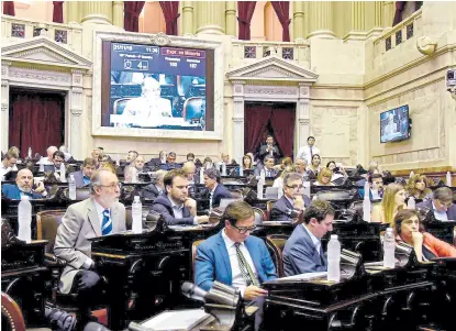  ?? Hcdn ?? Cambiemos y Consenso Federal no lograron el quorum, ayer, en Diputados