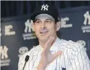 ?? ANDREW SAVULICH, NEW YORK DAILY NEWS ?? Yankees new manager Aaron Boone has spent the past seven seasons working as a commentato­r for ESPN.