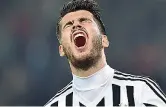  ??  ?? Esultanza Alvaro Morata felice dopo i gol (Ansa)