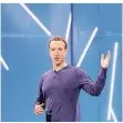  ?? FOTO: DPA ?? Facebook-Chef Mark Zuckerberg hat immer neue Baustellen.