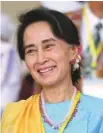  ?? AUNG SHINE OO ASSOCIATED PRESS ?? Aung San Suu Kyi