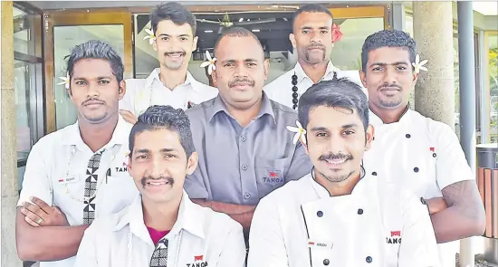  ?? Picture: BALJEET SINGH ?? Tanoa Waterfront Hotel staff members in Lautoka.